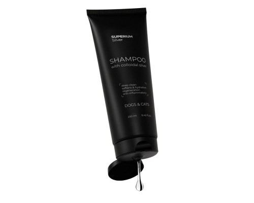 Шампунь для тварин Superium Сільвер універсальний з колоїдним сріблом для котів та собак 250 мл (9106)