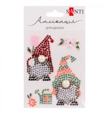 Набір для творчості Santi Гноми аплікація зі страз самоклеючих 10х12 см (743036)