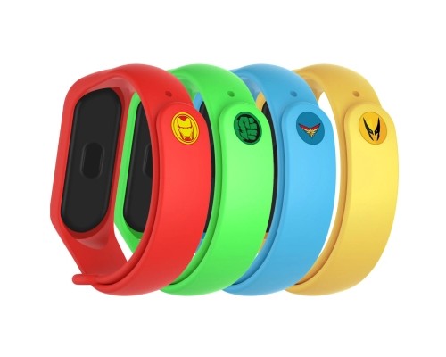 Ремінець до фітнес браслета Armorstandart комплект 4шт Xiaomi Mi Band 7/6/5 Superhero Edition (ARM77059)