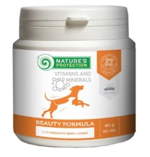 Пробіотична добавка для тварин Nature's Protection Beauty Formula для собак 80 таблеток (CAN63298)