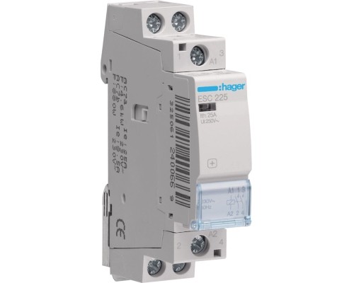 Автоматичний вимикач Hager 25 A 230V 2NO 1P (A) (ESC225)