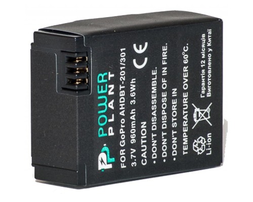 Акумулятор до фото/відео PowerPlant GoPro Hero 3, AHDBT-201, 301 (DV00DV1357) 
