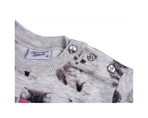 Набір дитячого одягу Breeze кофта та штани сірий меланж (7874-86G-gray)