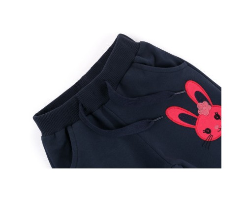 Спортивний костюм дитячий Breeze на блискавці з зайчиком (9617-92G-coral)