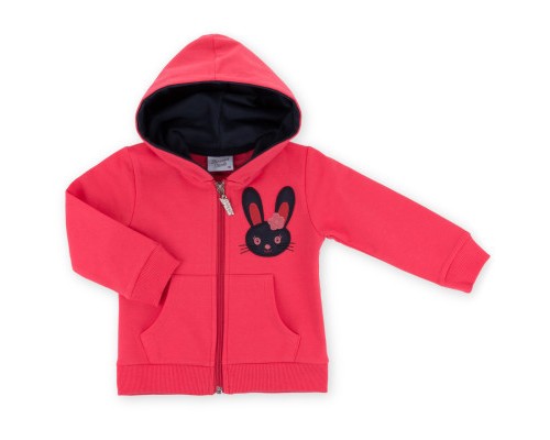 Спортивний костюм дитячий Breeze на блискавці з зайчиком (9617-92G-coral)