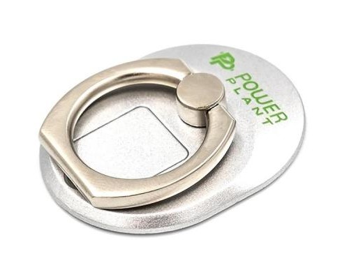 Тримач для смартфонів PowerPlant с кольцом, серебристый (CA910304)