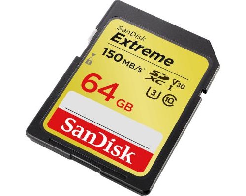 Карта пам'яті SanDisk 64GB SDXC class 10 UHS-I Extreme (SDSDXV6-064G-GNCIN)