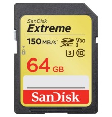Карта пам'яті SanDisk 64GB SDXC class 10 UHS-I Extreme (SDSDXV6-064G-GNCIN)