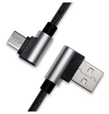 Дата кабель USB 2.0 AM to Type-C 1.0m Premium black REAL-EL (EL123500032)
