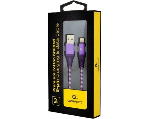 Дата кабель USB 2.0 AM to Lightning 2.0m Cablexpert (CC-USB2B-AMLM-2M-PW)