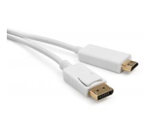 Кабель мультимедійний Display Port to HDMI 1.8m Vinga (VCPDPHDMI1.8WH) 