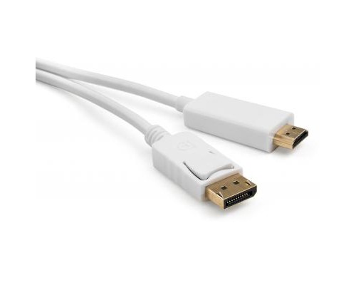 Кабель мультимедійний Display Port to HDMI 1.8m Vinga (VCPDPHDMI1.8WH) 