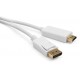 Кабель мультимедійний Display Port to HDMI 1.8m Vinga (VCPDPHDMI1.8WH) 