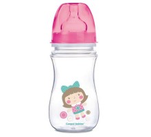 Пляшечка для годування Canpol babies антиколькова EasyStart Newborn baby 240мл (35/221_pin)