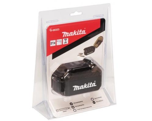 Набір біт Makita в футляре формы батареи LXT 21 шт (B-68323)