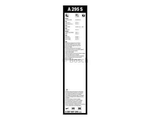 Щітка склоочисника Bosch 3 397 007 295