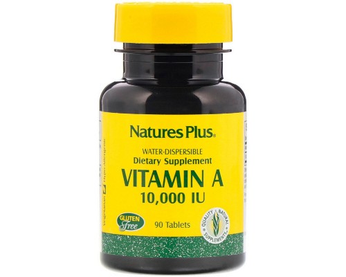 Вітамін Natures Plus Вітамін А, Vitamin A, Nature's Plus, 10,000 МЕ, 90 таблеток (NAP-00981) Вітамін Natures Plus Вітамін А, Vitamin A, Nature's Plus, 10,000 МЕ, 90 таблеток (NAP-00981)