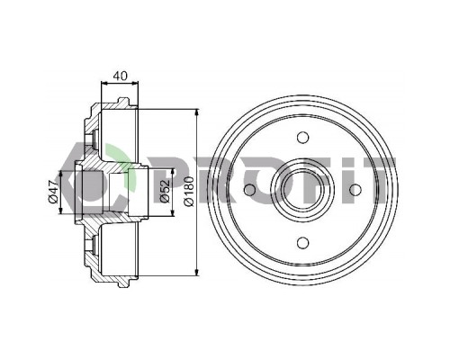 Гальмівний барабан Profit 5020-0015