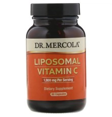 Вітамін Dr. Mercola Вітамін C в ліпосоми, 1000 мг, Liposomal Vitamin C, 60 капсу (MCL-01499)