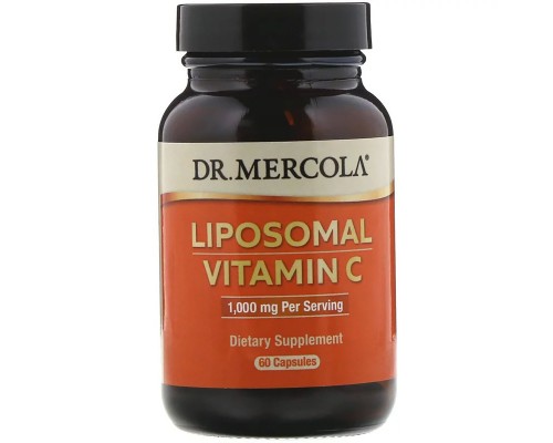 Вітамін Dr. Mercola Вітамін C в ліпосоми, 1000 мг, Liposomal Vitamin C, 60 капсу (MCL-01499)