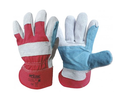 Захисні рукавиці Werk комбіновані шкіра +тканина WE2130 (63093)