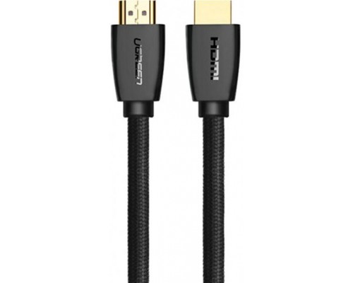 Кабель мультимедійний HDMI to HDMI 1.0m HD118 Nylon Braid (Black) Ugreen (40408)