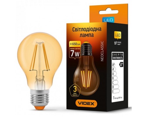 Лампочка TITANUM Filament A60 7W E27 2200K бронза (TLFA6007272A)