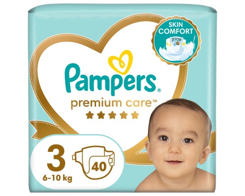 Підгузки Pampers Premium Care Midi Розмір 3 (6-10 кг) 40 шт (8001090379337)