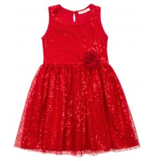 Плаття дитяче Breeze святкове з паєтками (12740-140G-red)