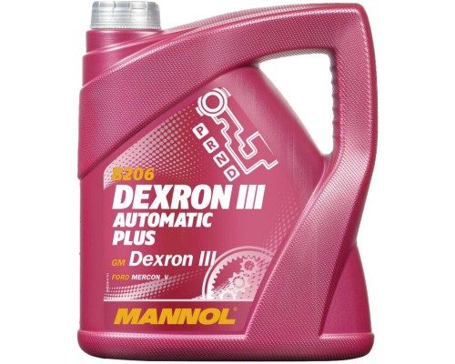 Трансмісійна олива Mannol DEXRON III AUTOMATIC PLUS 4л (MN8206-4)