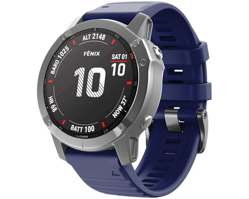 Ремінець до смарт-годинника Armorstandart Silicone 26mm для Garmin Fenix 5x/6x Dark Blue (ARM60804)