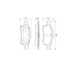 Гальмівні колодки Bosch 0 986 494 063