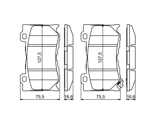 Гальмівні колодки Bosch 0 986 494 707