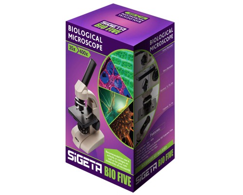 Мікроскоп Sigeta Bio Five 35x-400x (65227)