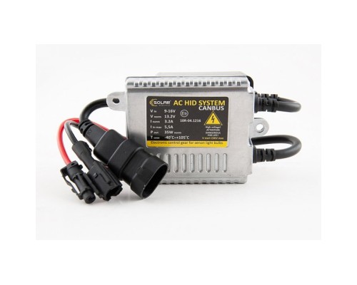 Автолампа SOLAR Slim Canbus Premium Ballast 35W, 9-16В (1570)