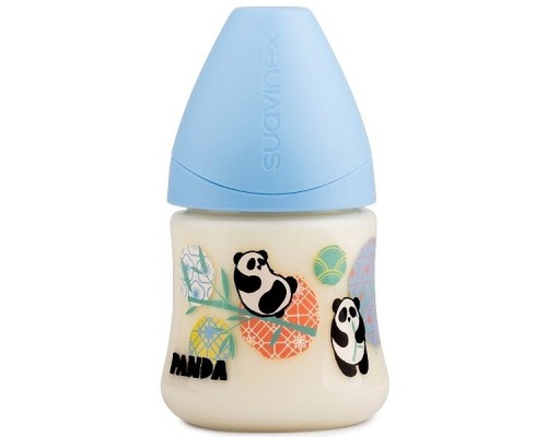 Пляшечка для годування Suavinex Історії панди 150 мл блакитна (303952)