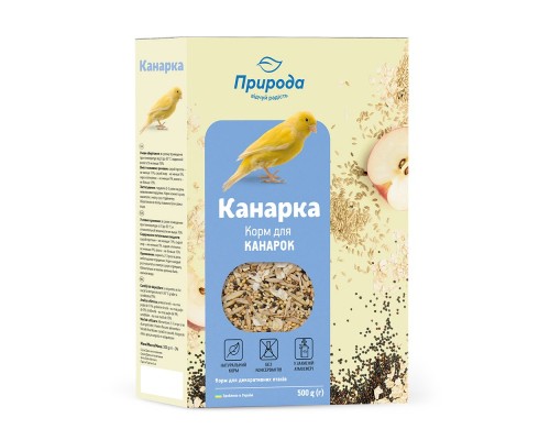 Корм для птахів Природа «Канарка» для канарок 500 г (4823082410781)