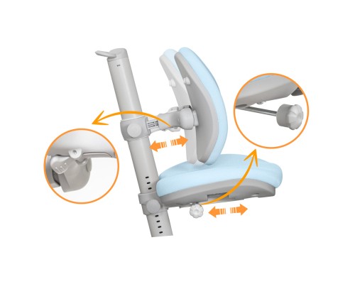 Дитяче крісло Mealux Ortoback Duo Blue (Y-510 KBL)