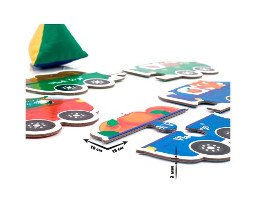 Розвиваюча іграшка Vladi Toys Гра з м'якою пірамідкою Звірочепи для найменших (укр) (VT2906-01)