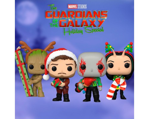 Фігурка для геймерів Funko Pop серії Вартові галактики: Holiday Special – Дракс (64330)