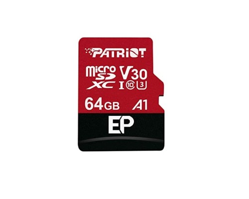 Карта пам'яті Patriot 64GB microSD class 10 UHS-I U3 V30 A1 (PEF64GEP31MCX) Карта пам'яті Patriot 64GB microSD class 10 UHS-I U3 V30 A1 (PEF64GEP31MCX)