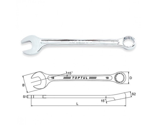 Ключ Toptul комбінований 32мм Hi-Performance (AAEX3232)