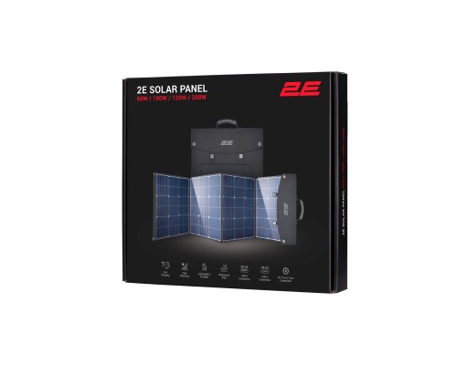 Портативна сонячна панель 2E 120W charger, DC, USB-С PD18W, USB-A 24W (2E-LSFC-120)