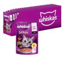 Вологий корм для кішок Whiskas TastyMix Лосось, Морква 85 г (4770608262457)