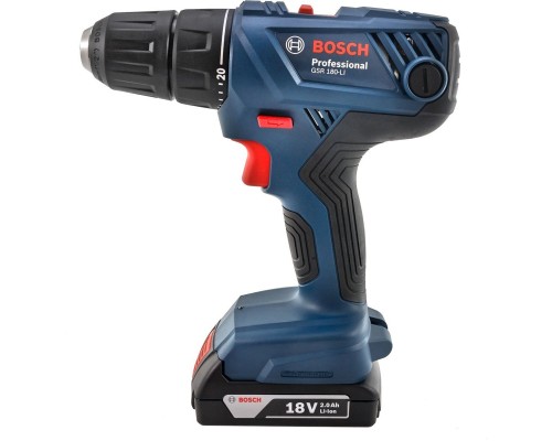 Шуруповерт Bosch GSR 180 LI + 2х2.0 Ah + Набір біт 11 шт. + набір свердл 12 шт. (0.601.9F8.10A)
