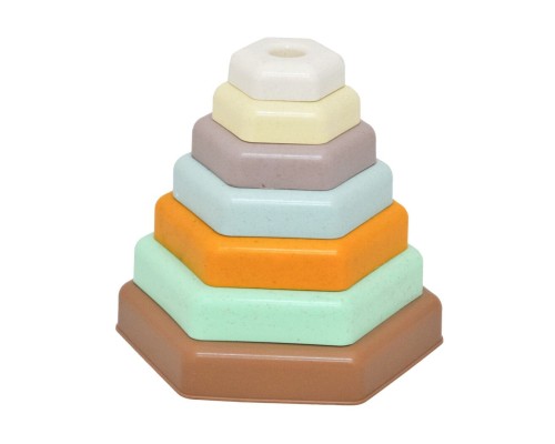 Розвиваюча іграшка Tigres ECO Пірамідка, ELFIKI (39919)