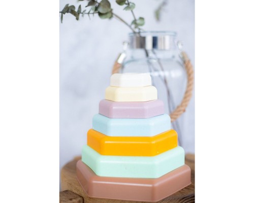 Розвиваюча іграшка Tigres ECO Пірамідка, ELFIKI (39919)