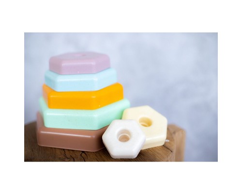 Розвиваюча іграшка Tigres ECO Пірамідка, ELFIKI (39919)