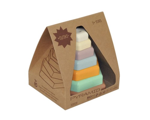 Розвиваюча іграшка Tigres ECO Пірамідка, ELFIKI (39919)