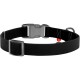 Нашийник для тварин WAUDOG Waterproof з QR паспортом Ш 25 мм Д 34-49 см чорний (27721)
